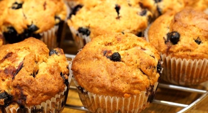 Кексики со смородиной