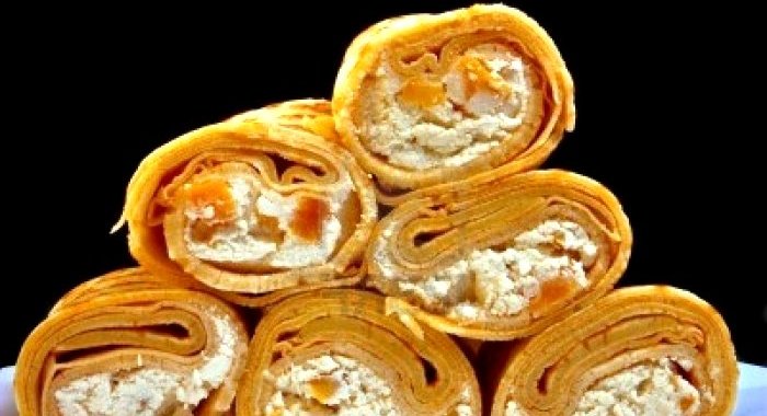 Блинчики с творожной массой