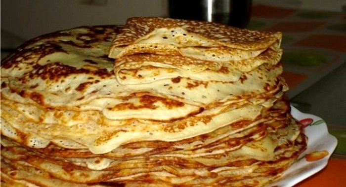 Блинчики на ряженке тонкие