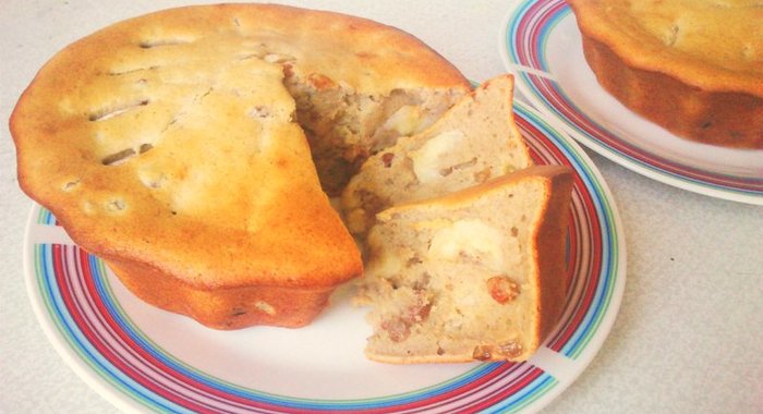 Пряный банановый хлеб с изюмом