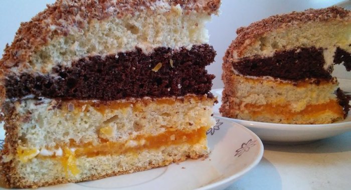 Торт со сметанным кремом