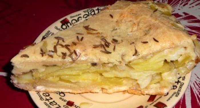 Рыбный пирог из жидкого теста