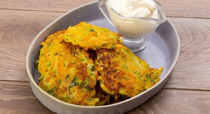 Овощные оладьи за 20 минут