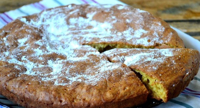 Сладкий пирог из кабачков