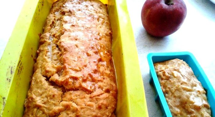 Яблочный кекс без яиц