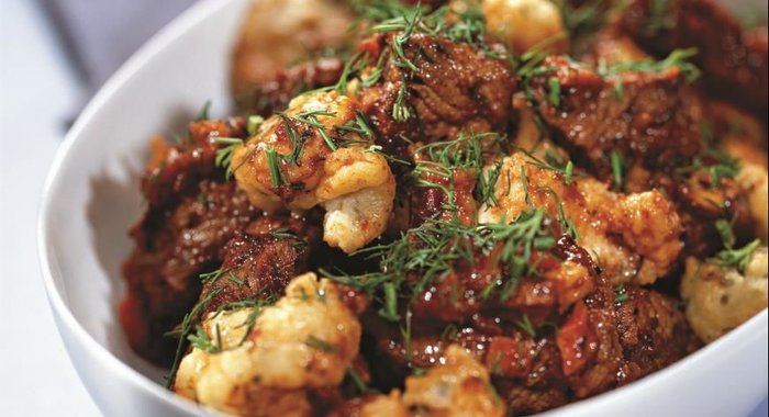 Рагу из телятины с клецками