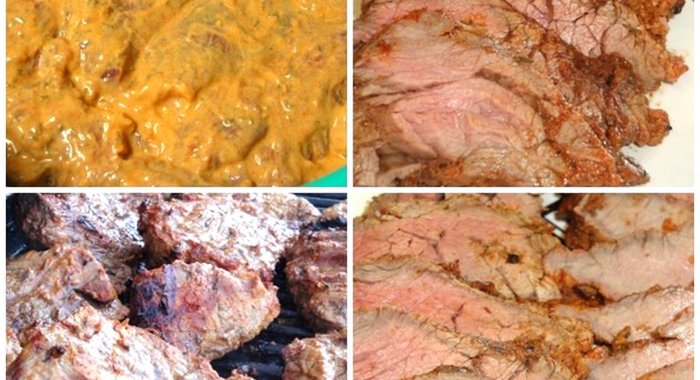 Говяжья вырезка в йогуртово-чесночном маринаде