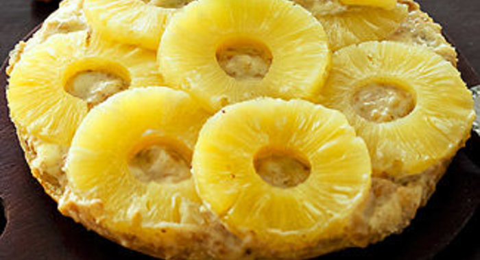 Сладкая пицца с ананасами в мультиварке