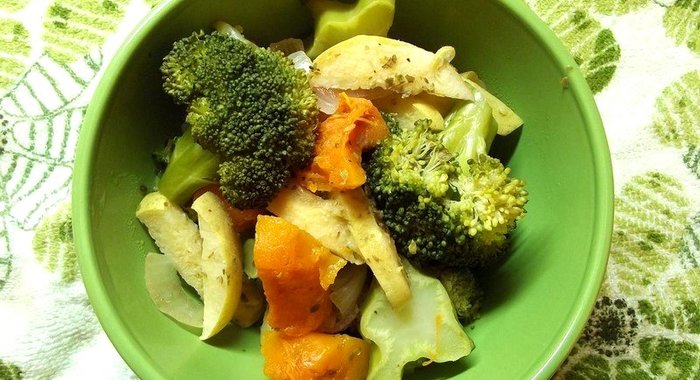 Запеченные овощи с травами