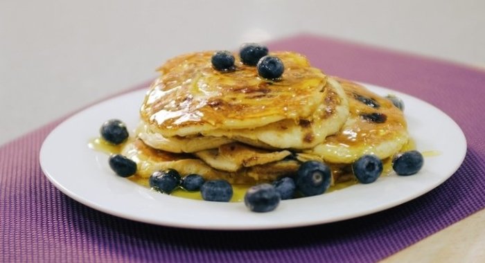 Черничные блинчики