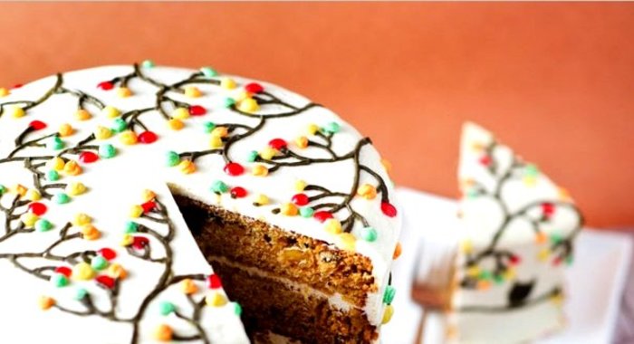 Вкусный торт с орехами