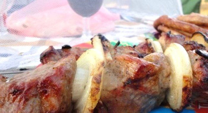 Настоящий шашлык из баранины