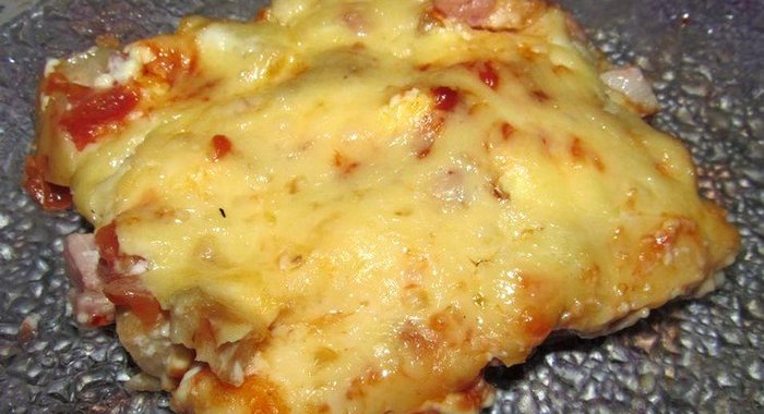 Пицца домашняя с грибами