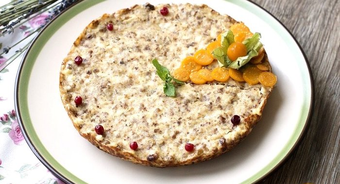 Запеканка творожная с гречкой в мультиварке