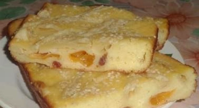 Пирог на манной крупе