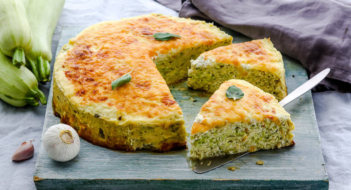 Запеканка из кабачков с курицей