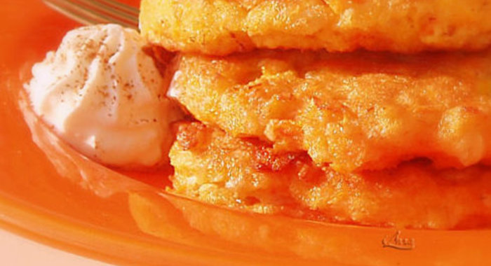 Овсяные оладьи с морковью