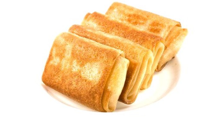 Блинчики с творогом, яблоками и другими начинками