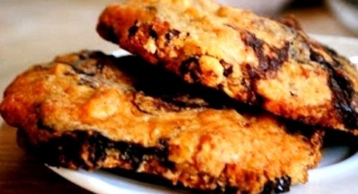 Банановое печенье с шоколадом