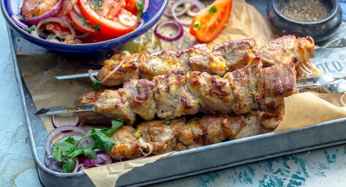 Классический шашлык из свинины