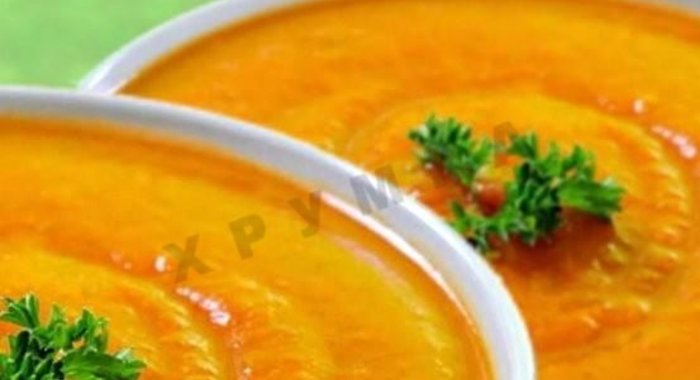Суп пюре из картофеля и моркови
