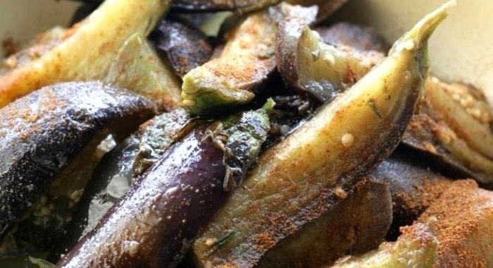 Баклажаны в лимонно-чесночном маринаде
