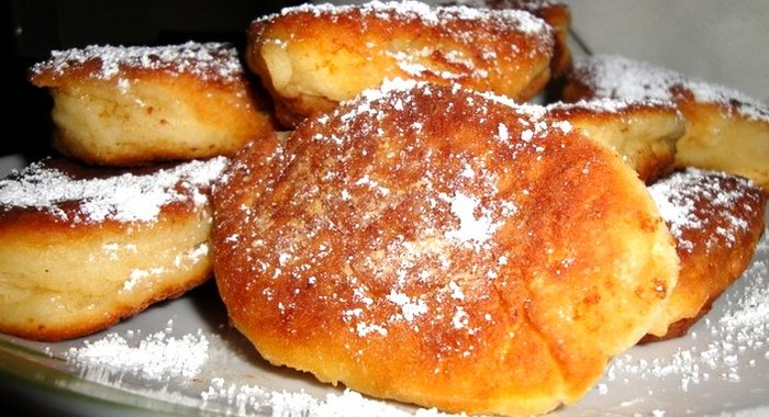 Творожные пирожки жареные