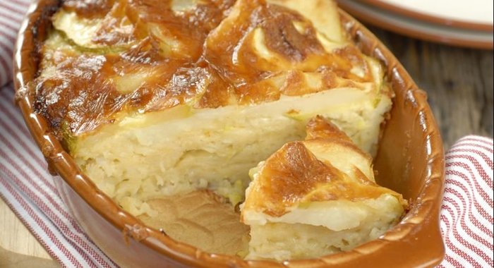Картофельная запеканка с кабачками