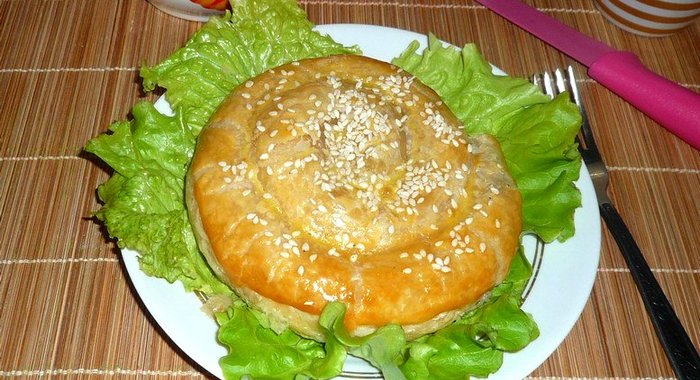 Улитки из слоеного теста