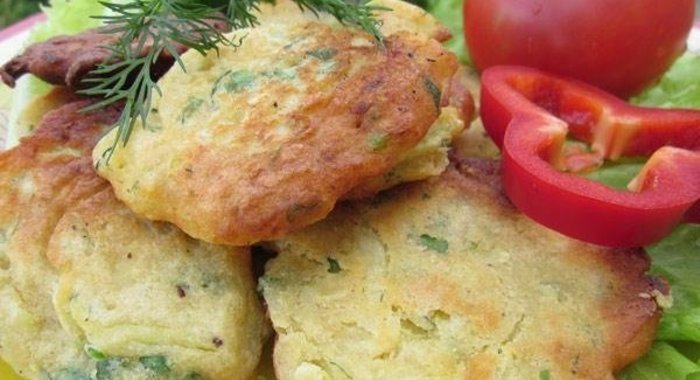 Кабачковые оладьи без яиц