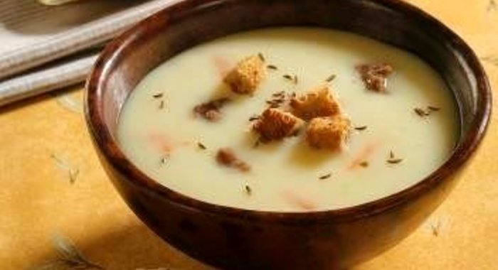 Суп-пюре из картофеля с тмином