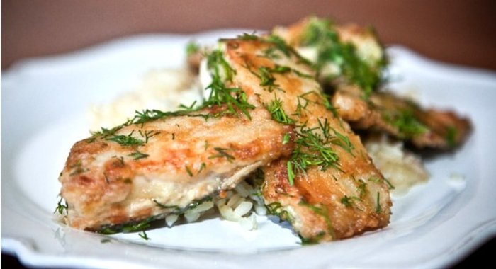 Камбала под маринадом