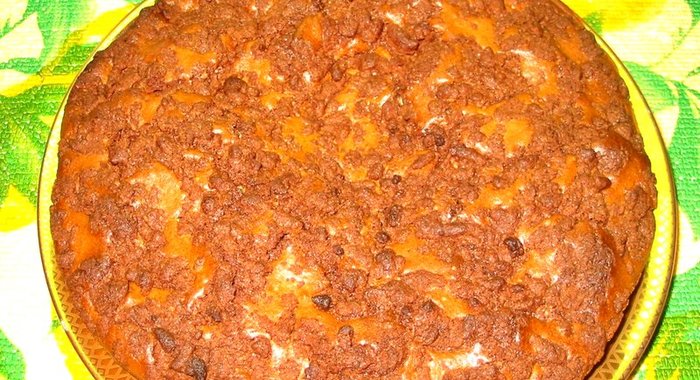 Пирог с крошкой Штрейзель