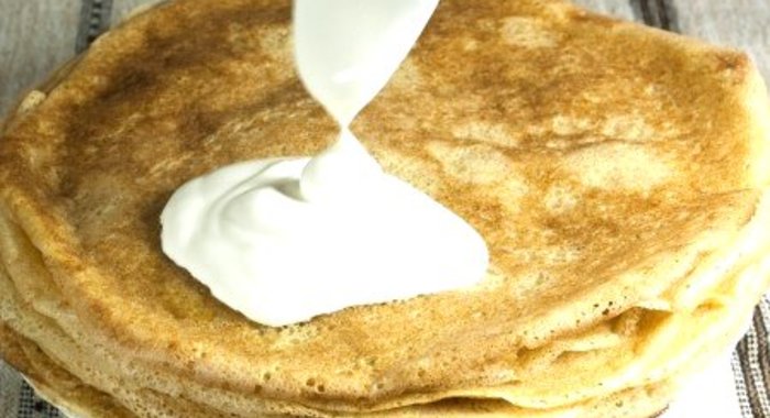 Блины на прокисшем молоке