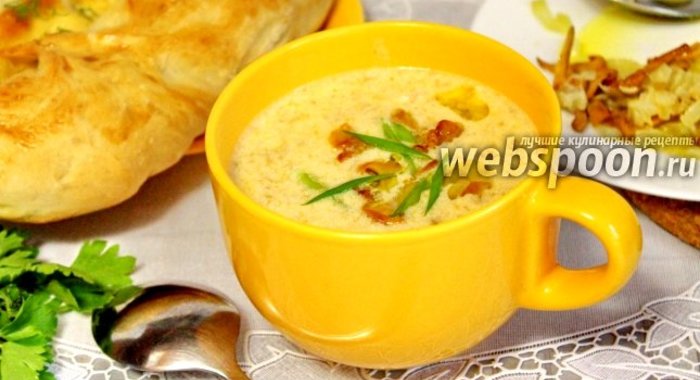 Сливочный суп-пюре с лисичками