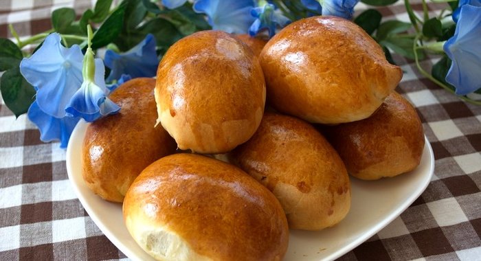 Пирожки с капустой духовые