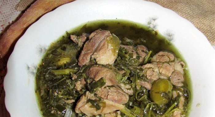 Чакапули (ягненок с эстрагоном и белым вином)