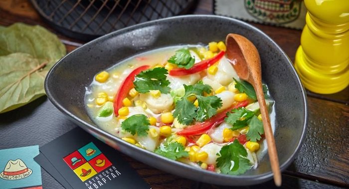 Севиче из чилийского сибаса в ананасовом маринаде