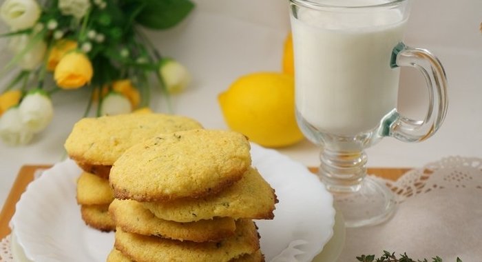 Кукурузно-лимонное печенье