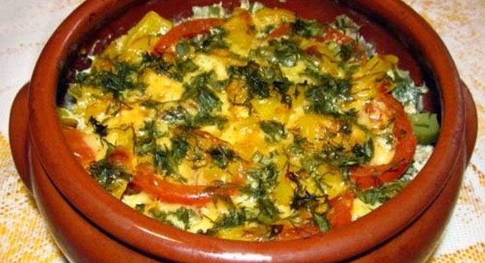 Овощи в горшочках