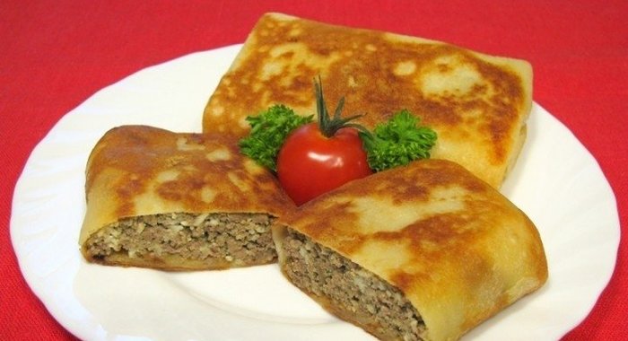 Блинчики, фаршированные печенью