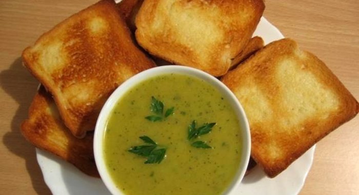 Суп-пюре с шампиньонами и картофелем