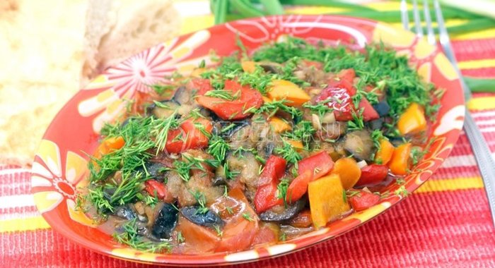 Рагу с баклажанами