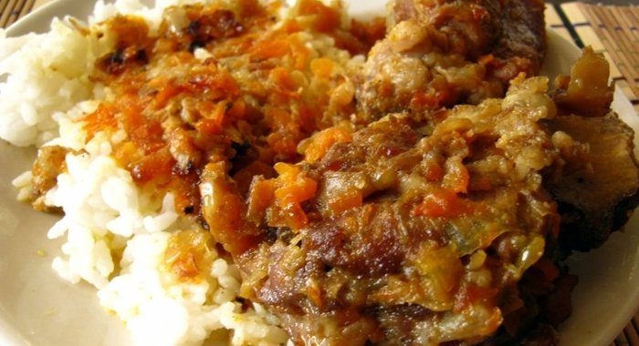 Рагу из свиных ребер