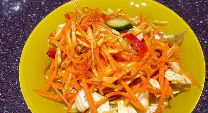 Салат овощи по корейски