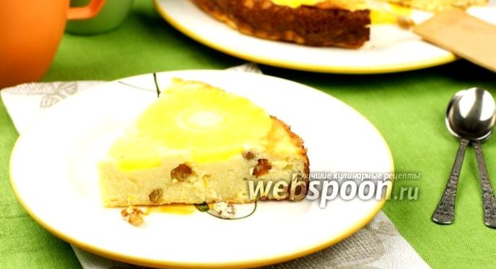 Творожная запеканка с ананасами
