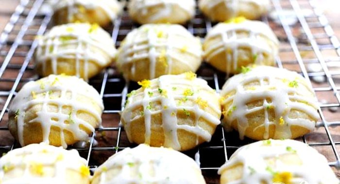 Цитрусовое печенье в глазури