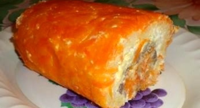 Овощной рулет с печенью