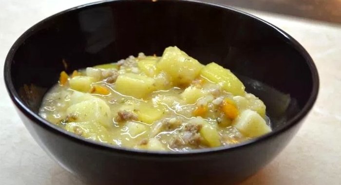 Рагу овощное с фаршем