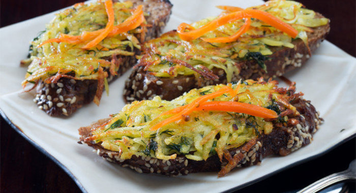 Бутерброд с картофельной начинкой